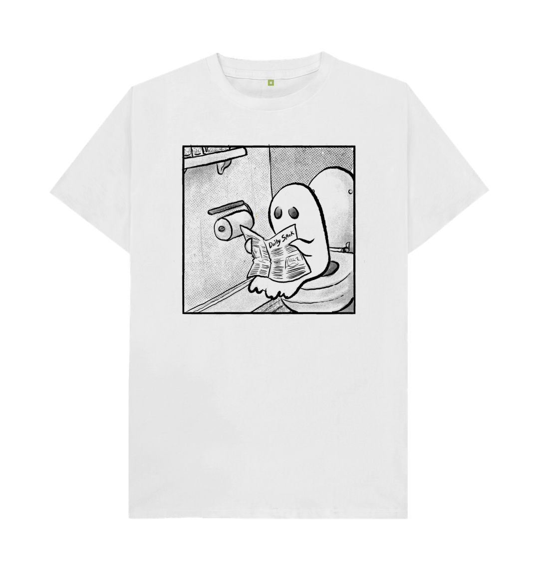 White Ghost Toilet Break Unisex T-Shirt